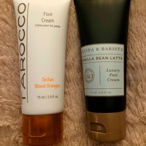 2 Bottles of foot cream